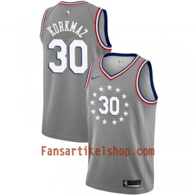 Philadelphia 76ers Trikot Furkan Korkmaz 30 2018-19 Nike City Edition Grau Swingman - Herren